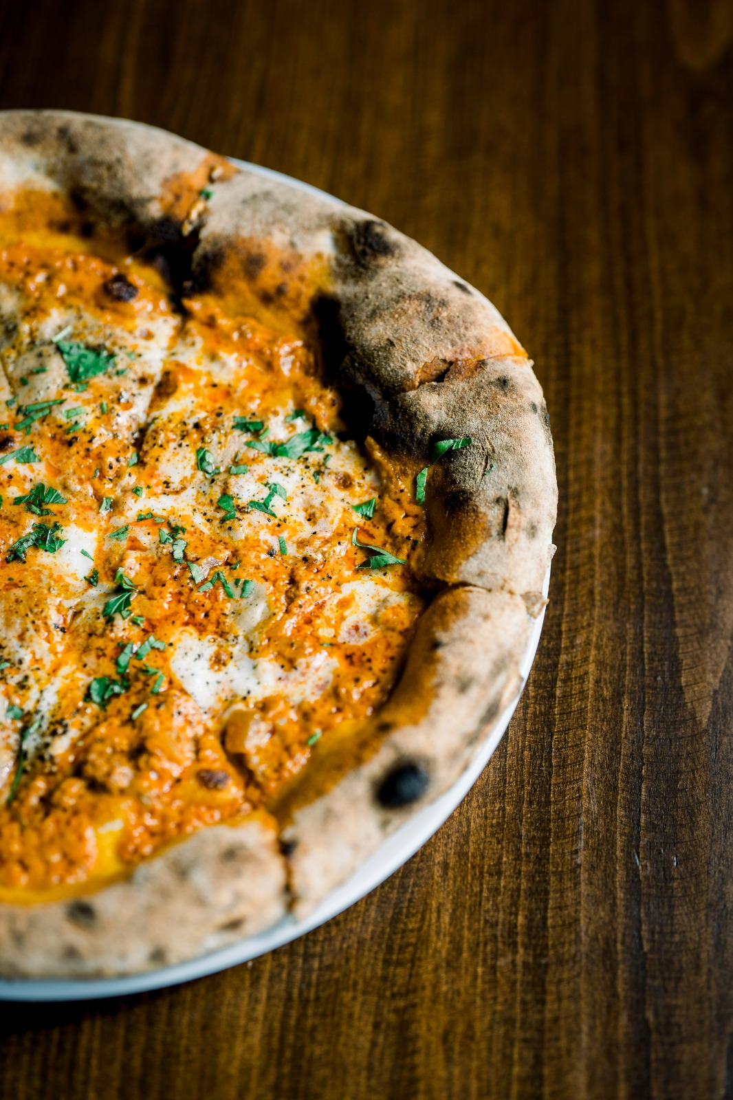 Breckenridge pizza at Tin Plate, a braised short-rib sourdough pie